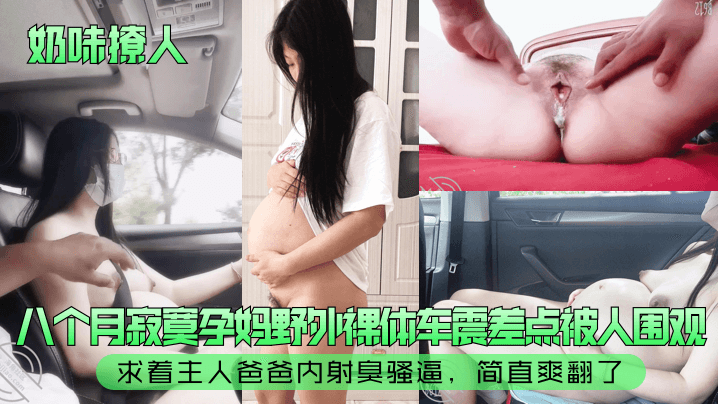 八个月巨乳孕妈野外裸体车震，求内射骚穴险被围观